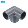 PATIKIL 8pcs 25mm 3 Way Elbow Pipe Fitting UPVC Joint