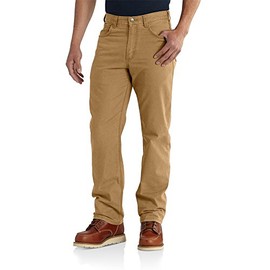 Carhartt Men's Rugged Flex Rigby Five Pocket Pant, Hickory, 42W X 30L