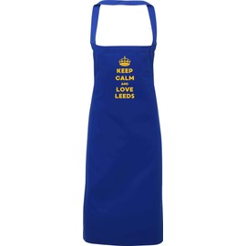 Hippowarehouse Keep Calm and Love Leeds Apron kitchen cooking painting DIY onesize adult