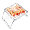 Mini Stainless Steel Grill Folding Stove Stand Barbecue Grill Camping