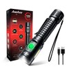 axefury Flashlight, Rechargeable Magnetic LED Flashlight High Powered 1300 Lumens,Tactical
