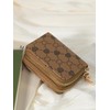 Women's Summer Retro Heart Print Double Zipper Around Coin Purse,