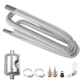 Surplex 300cm Diesel Heater Exhaust Pipe, Stainless Steel Exhaust Pipe Set, Parking Heater Exhaust Pipe with Improved Silencer, Flexible Car Exhaust Tubing, Anticorrosive Car Heater Gas Vent Hose