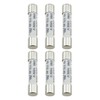 RLECS 6PCS 6x32mm White Multimeter Ceramic Fuse Tubes 500mA/1000V High