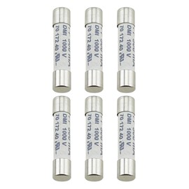 RLECS 6PCS 6x32mm White Multimeter Ceramic Fuse Tubes 500mA/1000V High Specification Short Circuit Protection