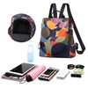 Wishliker Women's Backpack Anti-Theft School Bags Waterproof Daypack, F-green circle,