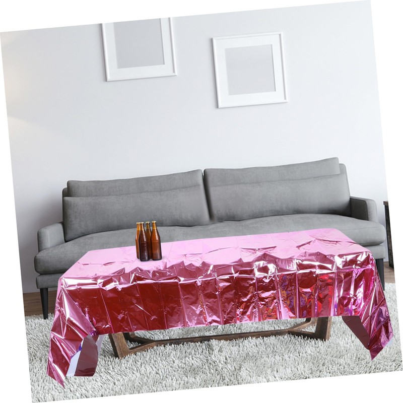 NOLITOY 4pcs Shiny Fringe Tablecloths Tinsel Backdrop for Memorable Boy