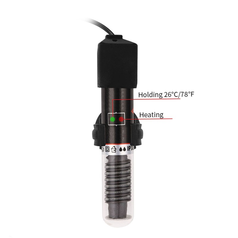 Fish Tank Heater 26℃ Automatic Constant Temperature Quartz Glass Small