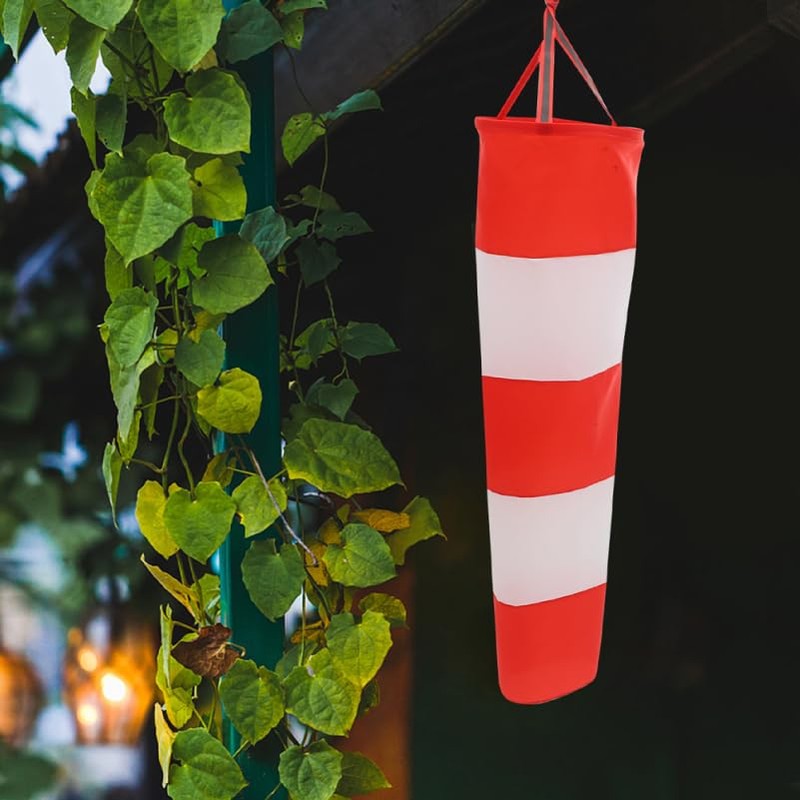Yardwe Windsock 60cm Airport Windsock Rip-stop Wind Direction Measurement Sock