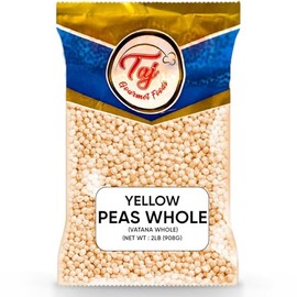 TAJ Yellow Peas Whole 2-Pounds | Vatana Whole, Vatana, Matar