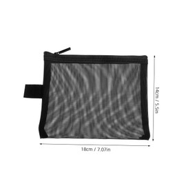 Ipetboom 2Pcs Portable Mesh Cosmetic Bags with Zipper Durable Nylon Makeup Pouch for Toiletries Travel Lightweight Organizing Storage Bag Present for Friends and Loved Ones