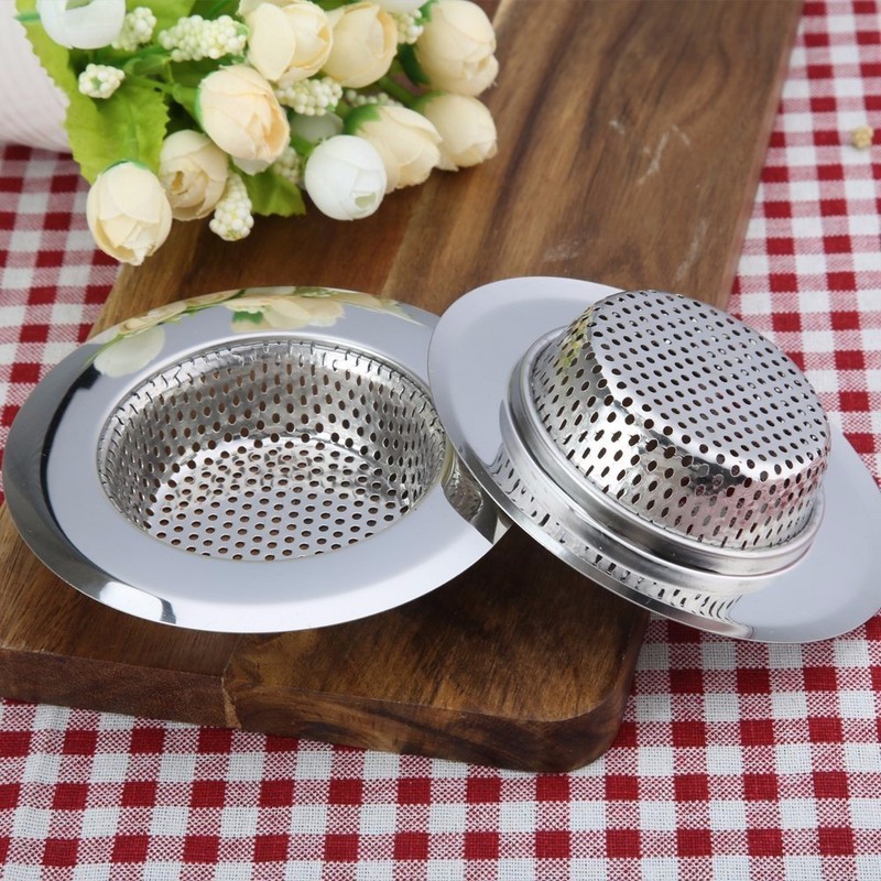 2 Pack Stainless Steel Kitchen Sink Strainer – 4.5" Wide