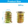 Moicstiy - 50 piezas de insertos roscados de 1/4 "-20