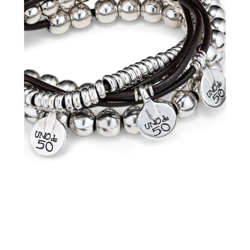 UNOde50 WHAT A MESS Bracelet, Sterling Silver-Plated, Handcrafted in Spain