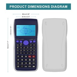 Graphing Calculator,IPepul Scientific Calculator 10 Modes /4 Graphing Functions,Desktop Math Calculatrice Scientifique for College Students,School Supplies for Middle High School Teachers Office