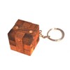 Key Cube Lock Keyring Designer 3D Puzzle with 6 Pieces,