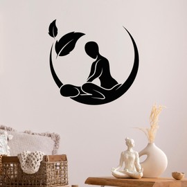 Vinyl Wall Decal Massage Salon Spa Beauty Health Therapy Stickers Mural Large Decor (g2180) Black