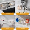 ZLAXACL Corner Shower Caddy, No-Drill Rotatable Bathroom Shelves, Strong Suction