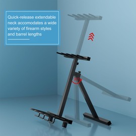 Nonkky Gun Rack, Portable Folding Rifle Rack Stand, Vertical Floor Indoor Gun Racks for Shooting & Hunting Range