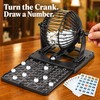 Classic Bingo Cage Set - Hand-Cranked Draw with Numbered Balls