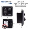 RecPro RV Dimmer Switch | 12V DC | High Side