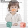 12PCS Children Silicone Building Blocks Soft DIY Educational Chewable Animals