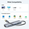 USB C Hub HDMI Adapter for MacBook Pro/Air, 7 in
