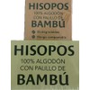 Hisopos Cotonetes de bambu con algodon 500 piezas.