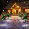 2 Pack 2.5 FT Solar Christmas Tree Outdoor Decoration, Waterproof