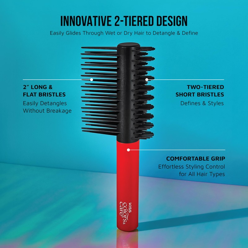 KISS Colors & Care Detangle Boss Glide & Define 2-in-1