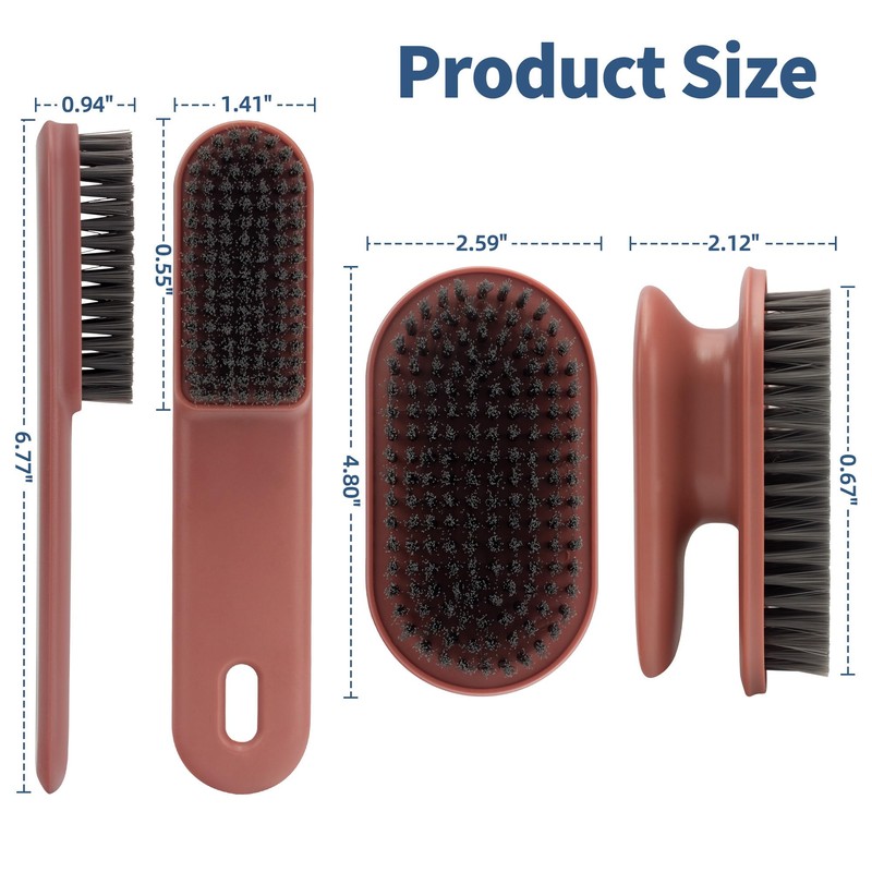ABuYanOIn Durable ABS Shoe Brush Set - with Handle for
