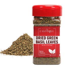 Eastanbul Dried Basil, 2.12oz, Dried Basil Leaves, Basil Seasoning for Cooking and Food Seasoning, Dry Basil, Mediterranean Cuisine Basil Dried Seasoning, Albahaca, Sweet Basil Spice, Non-GMO, Vegan