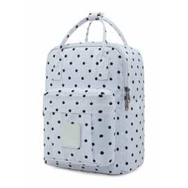 HotStyle BESTIE+ Fashion Mini Backpack for Girls & Kids, Small Diaper Bag Backpack, Cute for Travel, Hiking & Day Trip, Polka Dots, White