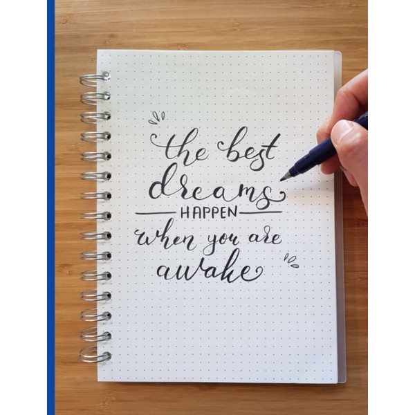 The Best Dreams Happen Whene You are Awake: calligraphy set