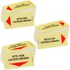 PRICARO Sticky Notes "Bitte hier unterschreiben", 100 Sheets, Pack of