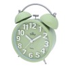 MPM Quality Design Metallwecker in trendigen Farben, Grün/Pistacie, 3D-Zifferblatt, Quarz-Uhrwerk