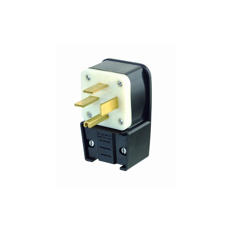 Leviton 50 Amp, 250 Volt, 3PY, Straight Blade, Plug, Industrial
