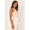 Petal & Pup Women's Ari Ribbed Tank Top, Beige, X-Large