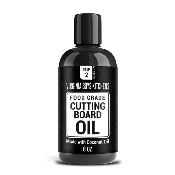 Virginia Boys Kitchens Coconut Cutting Board Oil - NO Mineral Oil - Food Safe Wood Seasoning for Kitchen Countertops, Cutting Boards, and Butcher Blocks - Made in USA