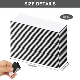 DELAESI 30 Pairs Rug Gripper for Carpeted Floor Reusable Rug to Carpet Gripper Carpet Stickers for Rugs Double Sided Anti Curl Carpet Grippers for Sofa Cushion Car Boot Liners Photo Frame