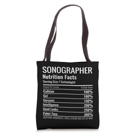 Funny Ultrasound Tech Sonographer Radiology Nutrition Tote Bag