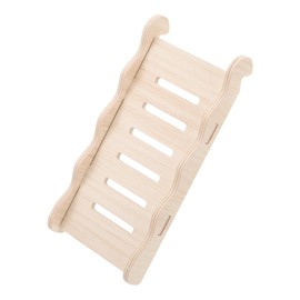 Levemolo Wooden Hamster Ladder Climbing for Small Pets Safe Natural Material Platform for Hamsters Chinchillas Guinea Pigs Stress Relief Play Accessory Cage Ramp