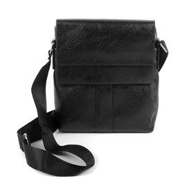 Leather Unisex Small Crossbody Messenger Bag