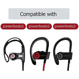 Red Replacement Earbud Tips for Beats Powerbeats3 Wireless Stereo Headphones - Small, Medium, Large