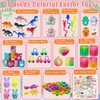 SQZUWIT 100 PCS Prefilled Easter Eggs Filled with Toys Inside