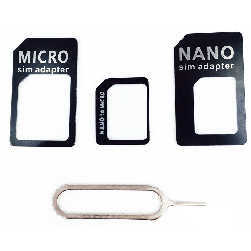 dzydzr 5 Pcs Nanosim Microsim Card Adapter Converter Adapter (Set
