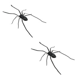 Gxdamxz Magnetic Spiders Realistic, Spinnen Deko für Metalloberflächen, Schwarz, 2 Stück