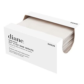 Diane End Wraps for Styling Hair in Salon or at Home 2.25 inch x 3.25 inch , White, 1000 Count(Pack of 1)