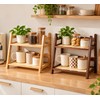 2-Tier Bamboo Countertop Organizer for Kitchen and Bathroom Storage –