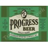 Progress Beer Label 18" x 24" Metal Sign